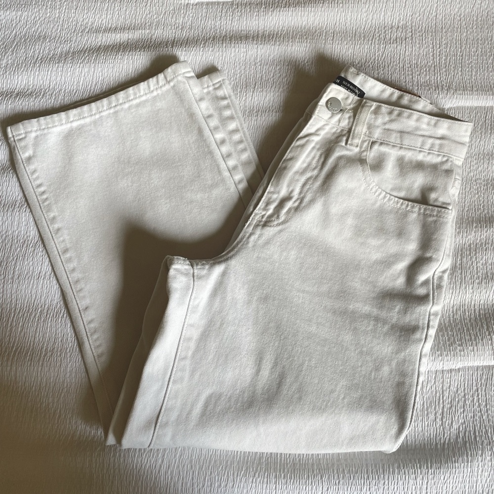 shein white wide leg jeans
